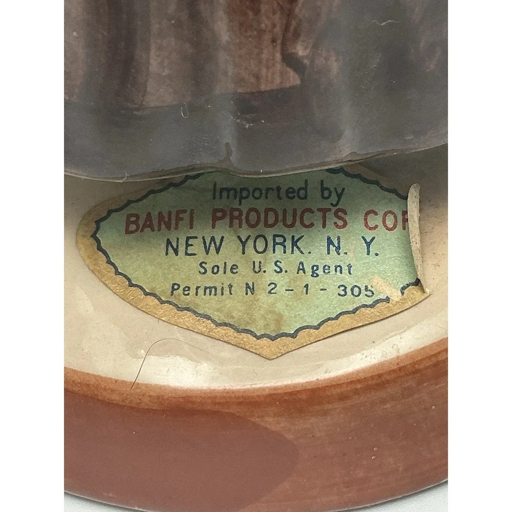 Vintage Barsottini Vino Rosso Monk Decanter 1969